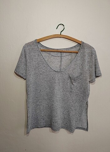 xl Beden gri Renk Pull and Bear BLUZ