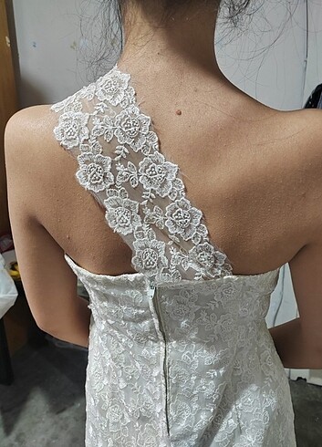 Dantelli Nikah Elbisesi