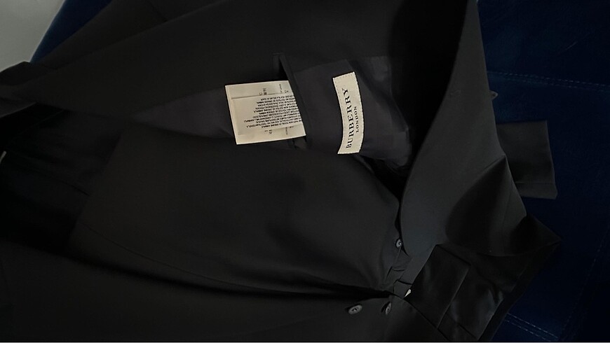 50 Beden siyah Renk burberry erkek takım elbise