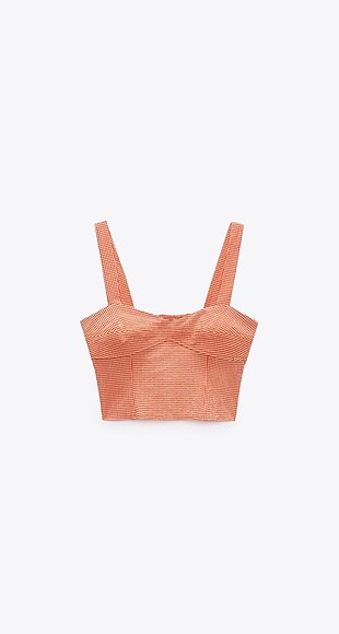 Zara Pötikareli Crop Top