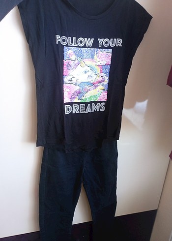 Kız Çocuk Beyaz Baskılı Tişört - Görsel 2