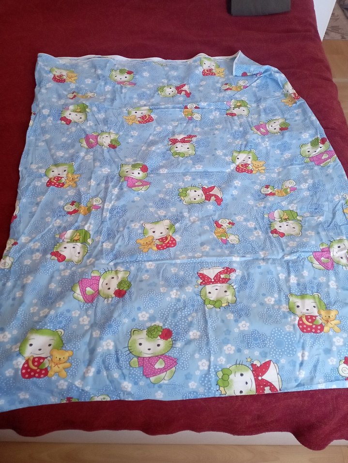 Renkli Baskılı Mavi Çocuk Uyku Seti - Görsel 2