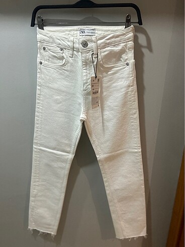 Zara beyaz jean pantolon