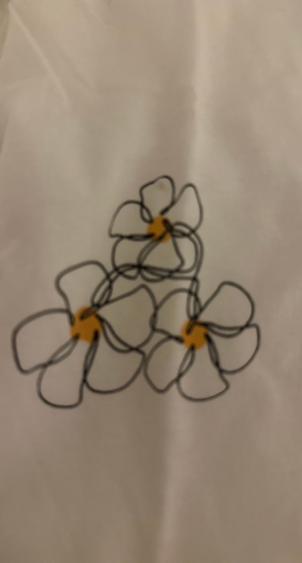 Düğmeli, Baskılı Beyaz Kadın Tişört jimmy key - Görsel 3