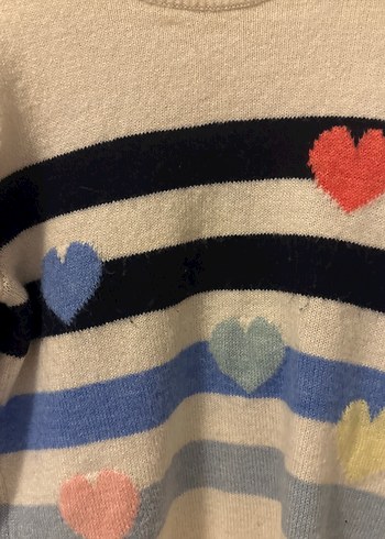 Nakışlı, uzun kollu, örgü kadın kazak - Görsel 8