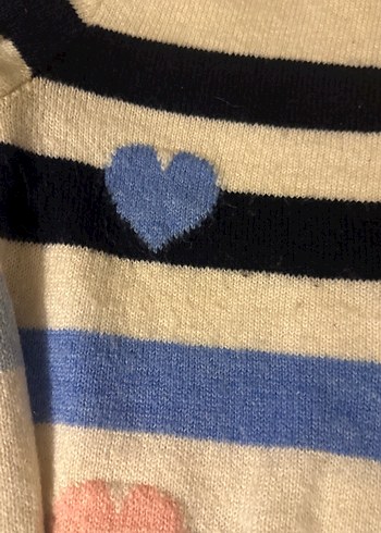 Nakışlı, uzun kollu, örgü kadın kazak - Görsel 3