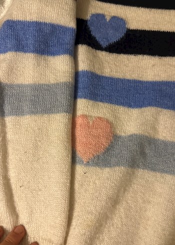 Nakışlı, uzun kollu, örgü kadın kazak - Görsel 4