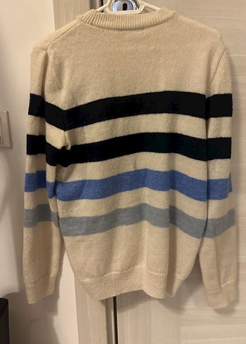 Nakışlı, uzun kollu, örgü kadın kazak - Görsel 11