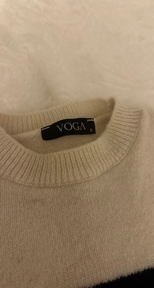 Nakışlı, uzun kollu, örgü kadın kazak - Görsel 5