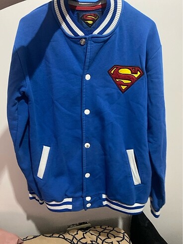 xl Beden mavi Renk Superman Ceket