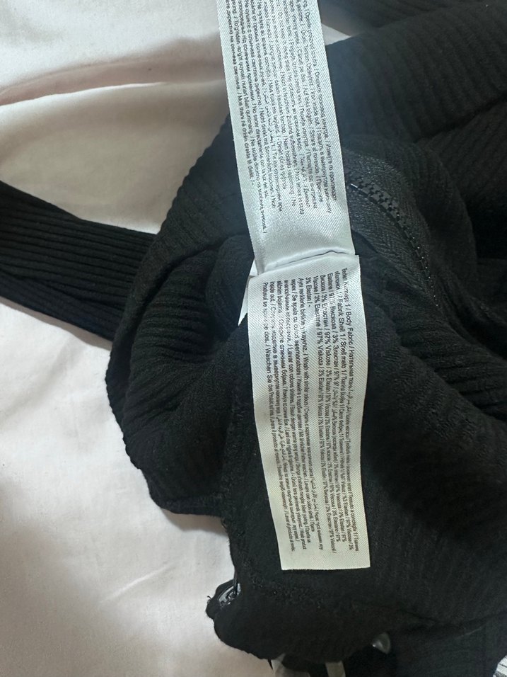 Siyah Fermuarlı Mini Kadın Ceket - Görsel 4