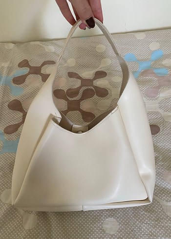 Diğer Beyaz Deri Minimalist Kadın Çanta