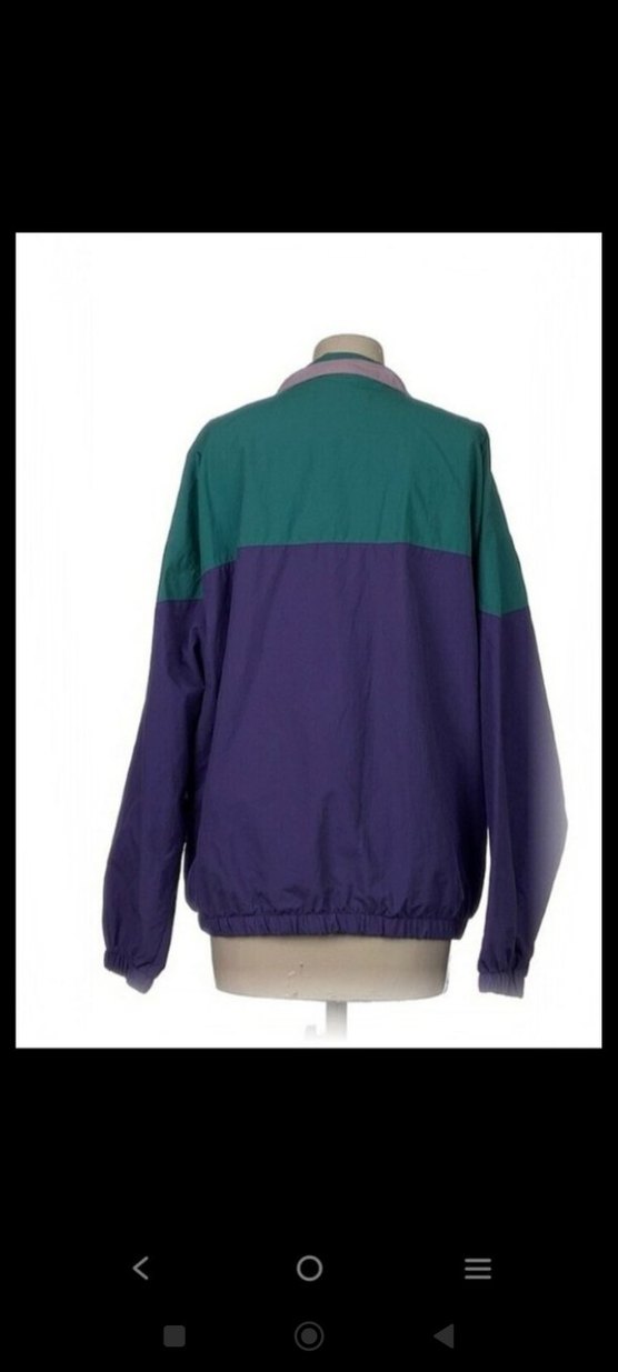 Mor Renkli Fermuarlı spor ceket - Görsel 2
