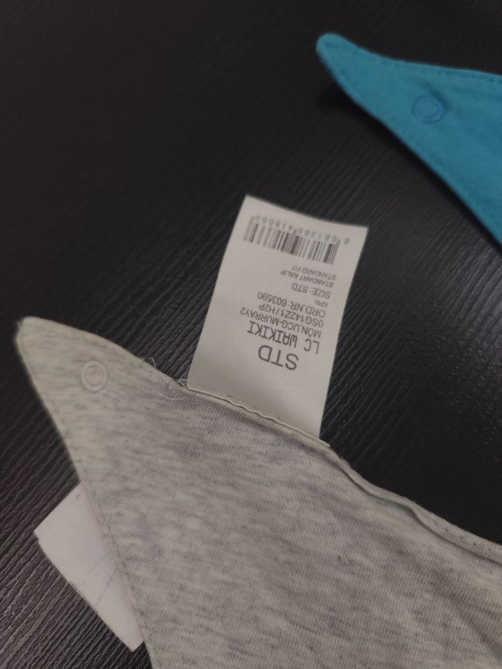 Baskılı Gri Bebek Önlüğü - Görsel 3