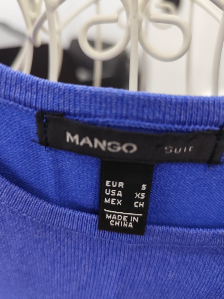 Mavi Kolsuz triko elbise - Görsel 4