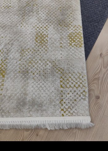 Çağdaş Yılan Desenli Bej ve Gri Halı - Görsel 5