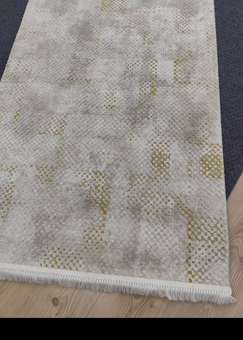 Çağdaş Yılan Desenli Bej ve Gri Halı - Görsel 3