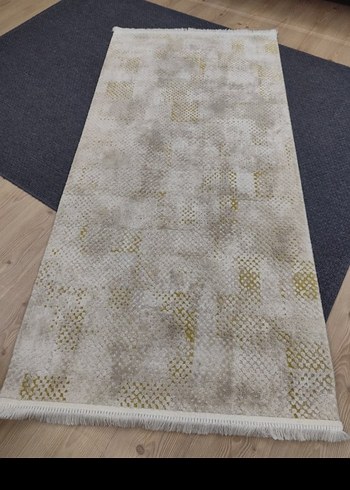 Çağdaş Yılan Desenli Bej ve Gri Halı - Görsel 2