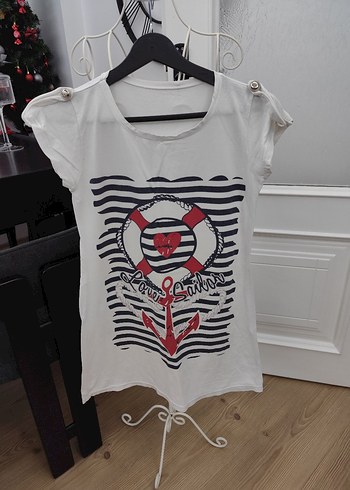 Düğmeli Kısa Kollu gecelik - Görsel 2