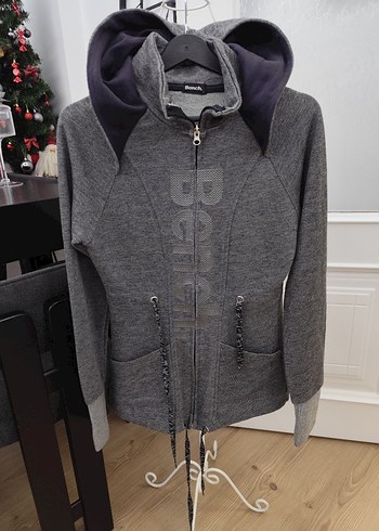 Gri Fermuarlı Kadın spor ceket - Görsel 2