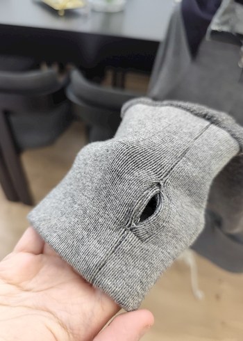 Gri Fermuarlı Kadın spor ceket - Görsel 4