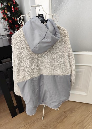 Gri Peluş Detaylı  Ceket - Görsel 6