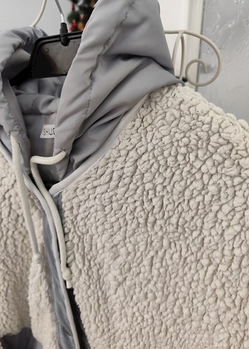 Gri Peluş Detaylı  Ceket - Görsel 8