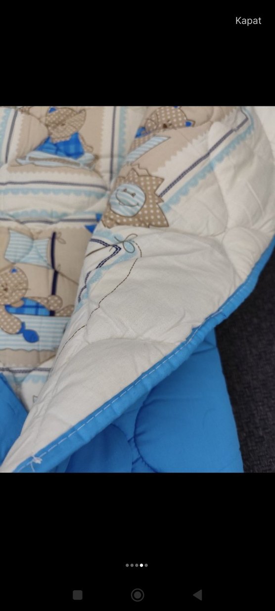 Mavi Baskılı Çocuk Uyku Seti - Görsel 4