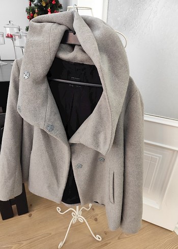 Gri Düğmeli Kısa ceket - Görsel 3