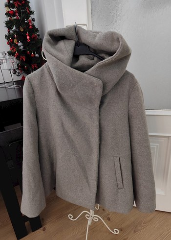 Gri Düğmeli Kısa ceket - Görsel 6