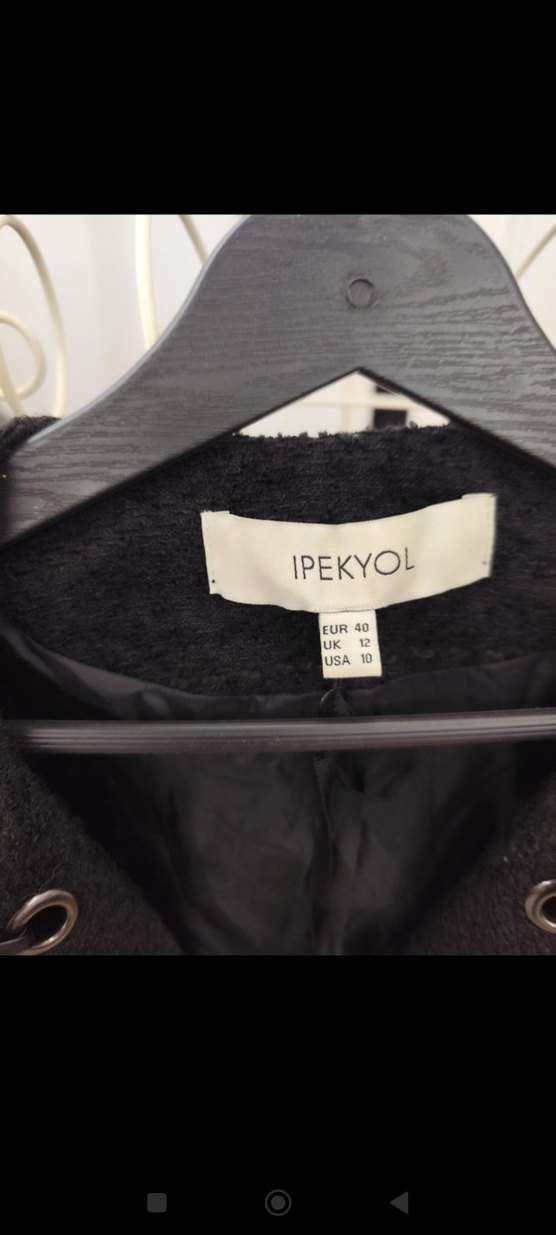 Düğmeli Siyah Kadın Blazer Ceket - Görsel 5