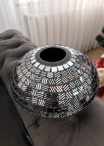 Siyah çok şık vazo - Görsel 3