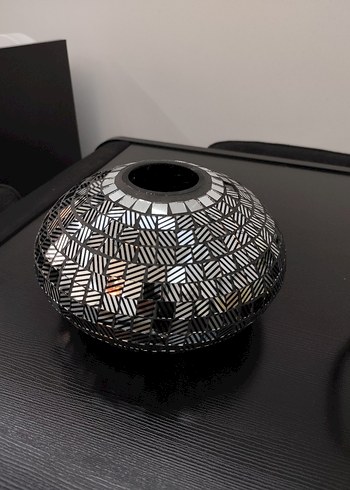 Siyah çok şık vazo - Görsel 2