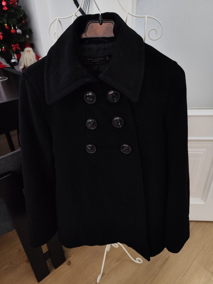 Siyah Çift Düğmeli ceket - Görsel 2