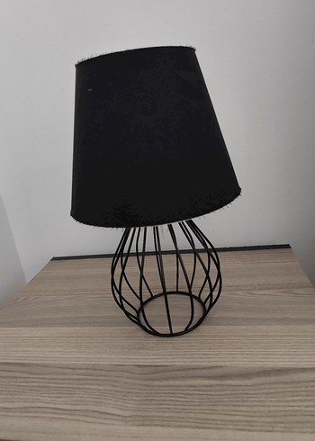 Siyah Tel Detaylı Abajur - Görsel 4