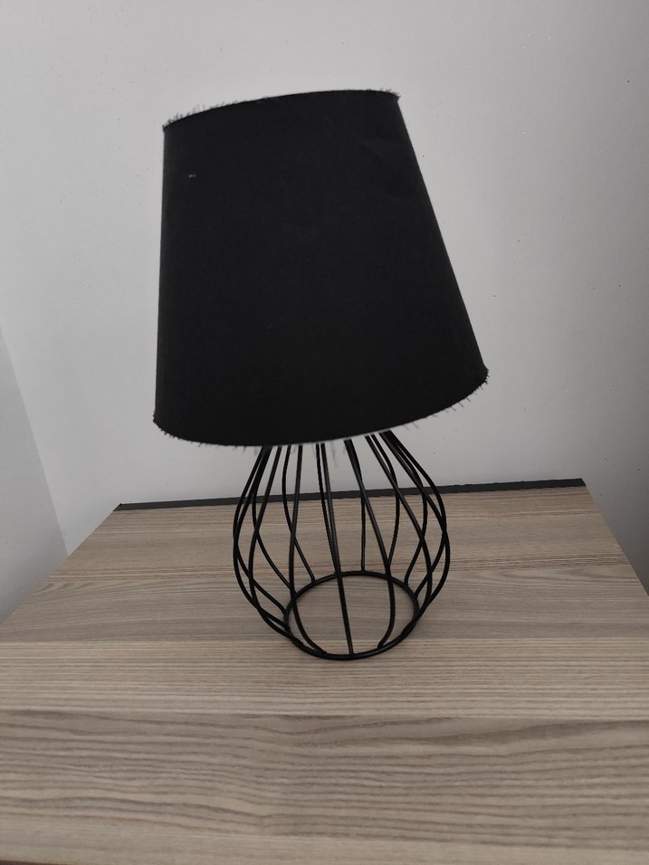 Siyah Tel Detaylı Abajur - Görsel 4