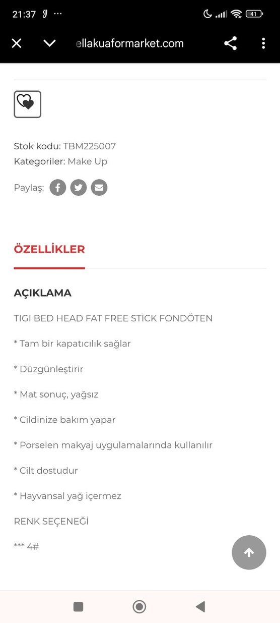 Bed Head Yağsız BB Krem Mor - Görsel 4