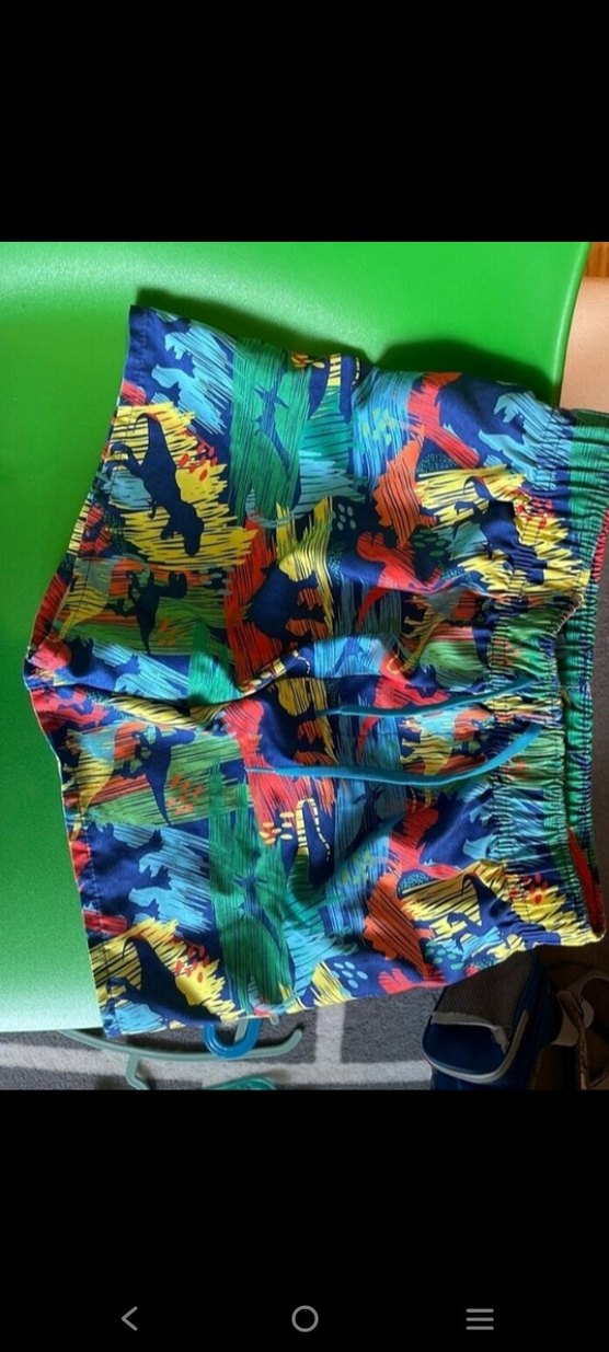 Çocuklar için Renkli Desenli Mayo Şortları - Görsel 3