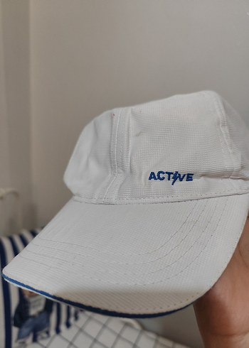 Beden Beyaz Spor Şapka Velcro Ayarlı