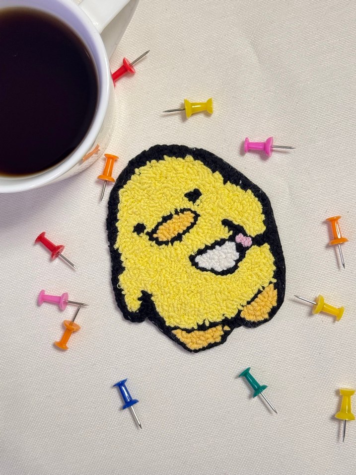 Katil Civciv Mini Üçlü Punch Bardak Altlığı - Görsel 3