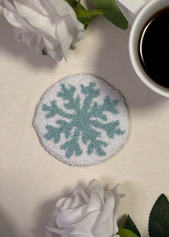 Üçlü Kar Tanesi Punch Bardak Altlığı - Görsel 5