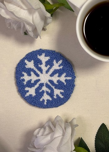 Üçlü Kar Tanesi Punch Bardak Altlığı - Görsel 3