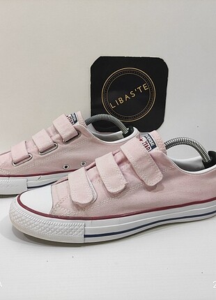 40 Beden pembe Renk Orijinal Converse özel seri cırt cırtlı pembe renk