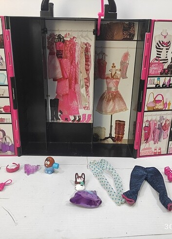  Beden Barbie gardırop çanta model