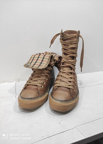 37,5 Beden Converse Özel seri taba deri tertemiz