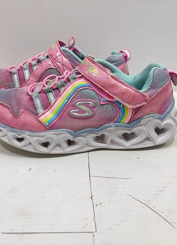 33 Beden pembe Renk Skechers heart form spor ayakkabı çok rahat