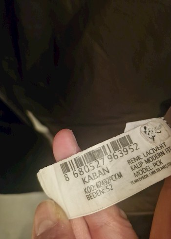 İGS Düğmeli Erkek kaşe/Deri mont - Görsel 6