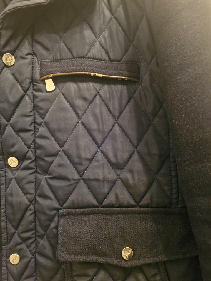 İGS Düğmeli Erkek kaşe/Deri mont - Görsel 2