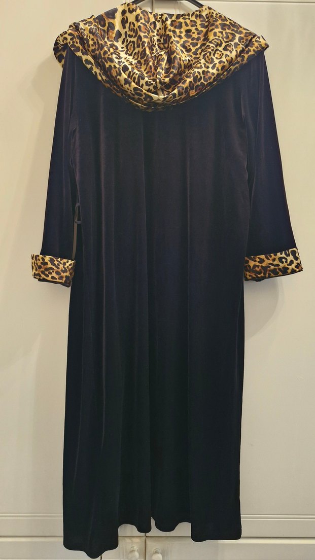 AYYILDIZ Leopar Desenli Uzun Sabahlık - Görsel 3