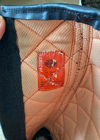 Harley Davidson Siyah Kadın Deri Çizme - Görsel 9